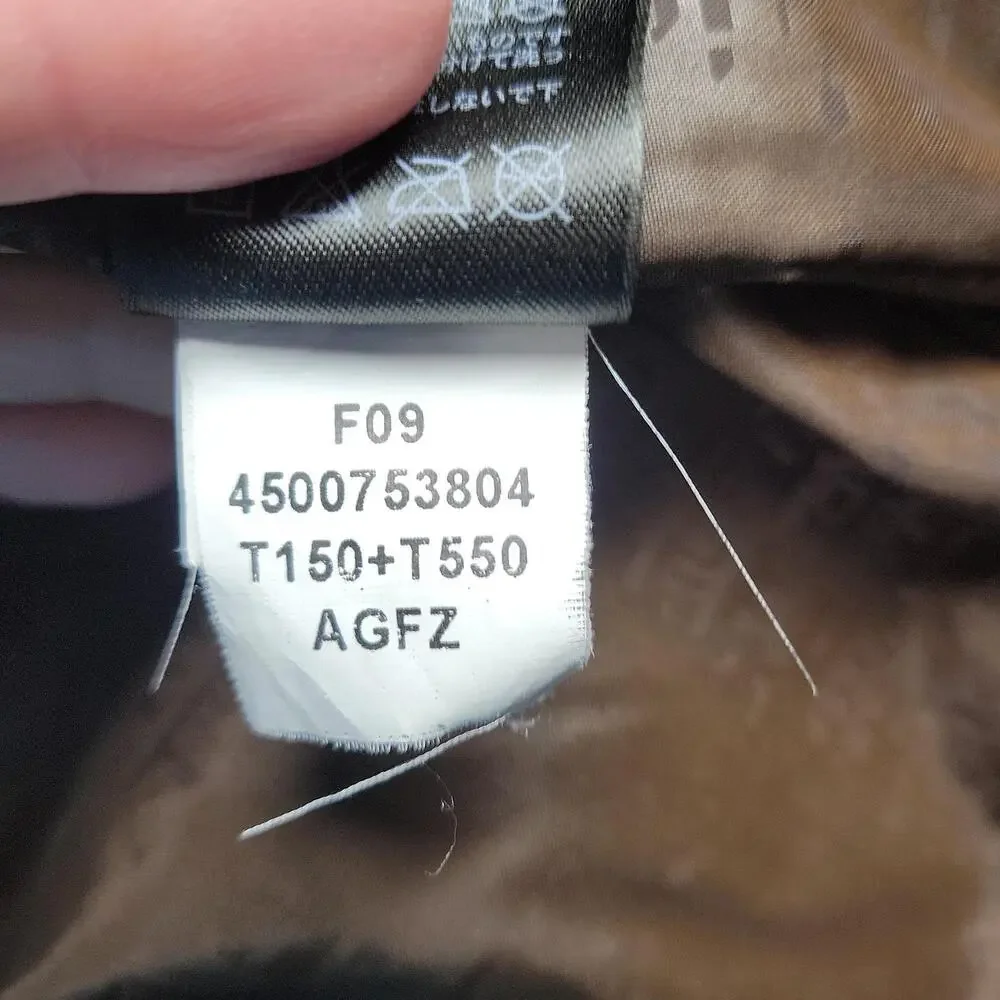 The North Face Down 600 Puffer Jacket Men XXL Brown Full Zip Hooded Recco